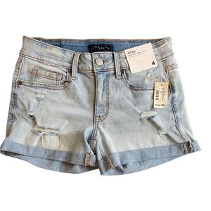 Aeropostale Low Rise Midi Denim Shorts